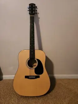 SQUIER BY FENDER ACOUSTIC GUITAR W/ PICKS 093-0300-021