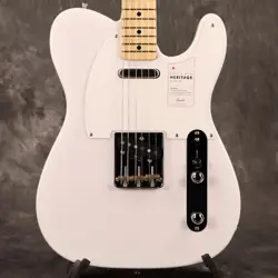FENDER MADE IN JAPAN HERITAGE 50S TELECASTER MAPLE FINGERBOARD WHITE BLONDE S N