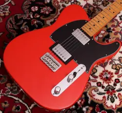 ELECTRIC GUITAR FENDER PLAYER II TELECASTER HH CORAL RED ALDER BODY USED