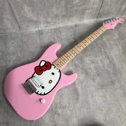 SQUIER BY FENDER LIMITED EDITION HELLO KITTY STRATOCASTER PINK WITH GIG BAG NEW