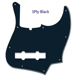 PARTS FOR US FENDER 2024 JAZZ BASS ULTRA 5 STRINGS GUITAR PICKGUARD,3PLY BLACK
