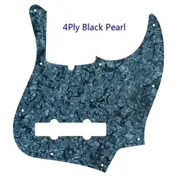 PARTS FOR US FENDER 2024 JAZZ BASS ULTRA 5 STRINGS GUITAR PICKGUARD, BLACK PEARL