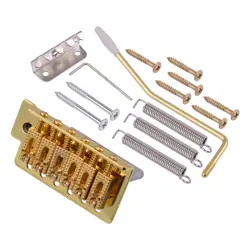 6 STRING ROLLER SADDLE TREMOLO BRIDGE FIT FOR FENDER STRAT ELECTRIC GUITAR