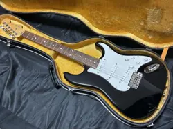 FENDER JAPAN STRATOCASTER BLACK ELECTRIC GUITAR SAFE PACKING!