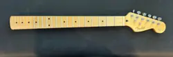 MAPLE CLEAR FINISH ELECTRIC GUITAR NECK FOR FENDER CUSTOM SHOP STRAT W/ TUNERS