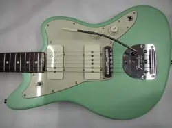 FENDER JUNIOR COLL JAZZMASTER RW ELECTRIC GUITAR MINT GREEN USED FROM JAPAN W/SC