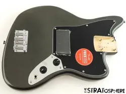 LOADED FENDER SQUIER AFFINITY JAGUAR BASS H BODY CHARCOAL FROST METALLIC