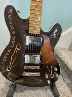 ELVIS PRESLEY FENDER SQUIRREL  CLASSIC VIBE STARCASTER ELECTRIC GUITAR. 1 OF 1.