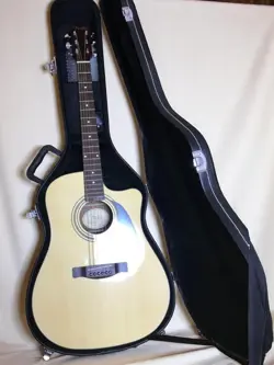 FENDER CD-60CE ACOUSTIC-ELECTRIC GUITAR WITH HARD CASE NATURAL FINISH