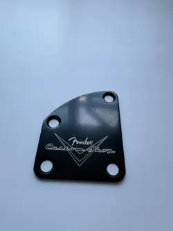 ETCHED NECK PLATED FENDER STRATOCASTER TELECASTER CUSTOM SHOP GUITAR BASS BLACK