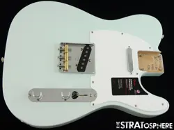 AMERICAN PERFORMER FENDER TELECASTER TELE LOADED BODY USA SATIN SONIC BLUE.