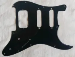  FENDER JAPAN 1980S STRAT PICKGUARD BLACK SINGLE LAYER MADE IN USA FREE SHIPPING