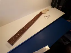 NEW ALLPARTS FENDER LICENSED BARITONE STRAT NECK, MAPLE, 24 FRET, #SR-BAR