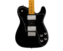 OPEN BOX FENDER AMERICAN VINTAGE II 1975 TELECASTER DELUXE - BLACK W/ MAPLE FB