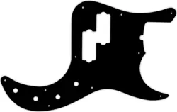 WD CUSTOM PICKGUARD FOR FENDER AMERICAN DELUXE 22 FRET PRECISION BASS #01 BLACK