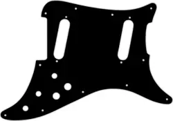 WD CUSTOM PICKGUARD FOR FENDER 1979-1982 LEAD II #01 BLACK