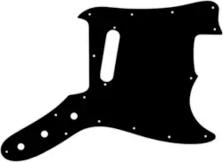 WD CUSTOM PICKGUARD FOR FENDER 1967-1981 BRONCO #01 BLACK