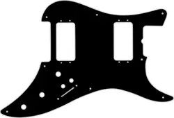 WD CUSTOM PICKGUARD FOR FENDER 1982 H-2 BULLET #01 BLACK