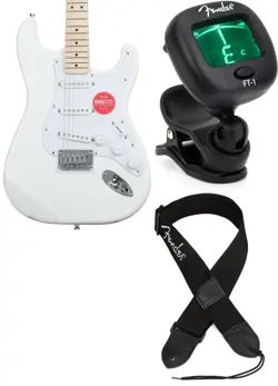 SQUIER 0373252580 + FENDER 0239978005 + FENDER 0990662043 VALUE BUNDLE