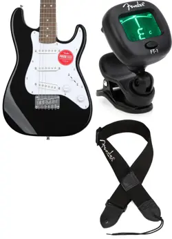 SQUIER 0370121506 + FENDER 0239978005 + FENDER 0990662043 VALUE BUNDLE