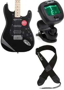 SQUIER 0373203506 + FENDER 0239978005 + FENDER 0990662043 VALUE BUNDLE