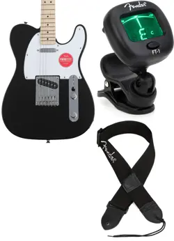 SQUIER 0373452506 + FENDER 0239978005 + FENDER 0990662043 VALUE BUNDLE