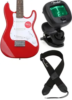 SQUIER 0370121554 + FENDER 0239978005 + FENDER 0990662043 VALUE BUNDLE