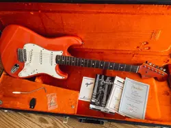 FENDER CUSTOM SHOP 1966 STRATOCASTER FIESTA RED GUITAR FROM JAPAN