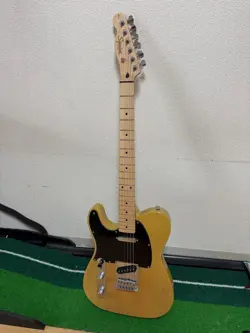 LEFT-HANDED SQUIER BY FENDER ELECTRIC GUITAR SUNBURST FROM JAPAN