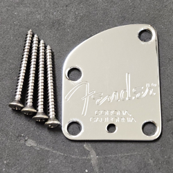 2003 FENDER AMERICAN DELUXE CONTOURED HEEL NECK PLATE - STRAT / TELE USA GUITAR