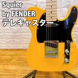 SQUIER BY FENDER ELECTRIC GUITAR TELECASTER YELLOW SAFE PACKING!