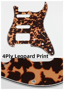 FOR US FENDER STANDARD 72'STRAT SSH GUITAR PICKGAURD SCRATCH PLATE,LEOPARD PRINT
