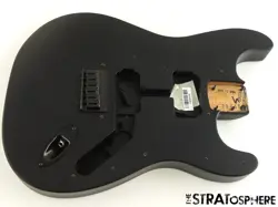 USA FENDER JIM ROOT STRATOCASTER MAHOGANY HH STRAT BODY & HARDWARE FLAT BLACK