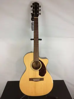 EXCELLENT FENDER CC-140SCE GRAND CONCERT ACOUSTIC-ELECTRIC GUITAR, SOLID SPRUCE