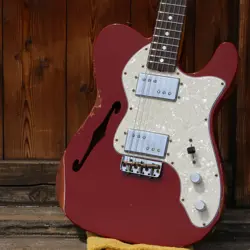 FENDER CUSTOM SHOP LIMITED BOBBED TELECASTER THINLINE RELIC CIMARRON RED