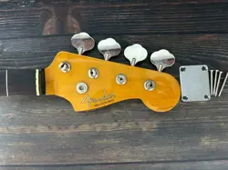 2002-04 FENDER JAPAN PRECISION BASS NECK ROSEWOOD FINGERBOARD W/PLATE