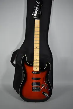 2020 FENDER AERODYNE STRATOCASTER HSS HOT ROD BURST ELECTRIC GUITAR W/BAG
