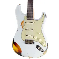 BRAND NEW FENDER CUSTOM SHOP 1960 STRATOCASTER HEAVY RELIC SONIC BLUE OVER 3-CSB