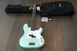 MINTY! 2019 FENDER LTD AMERICAN PROFESSIONAL PRECISION BASS SURF GREEN + GIG BAG