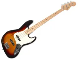 ELECTRIC BASS GUITAR FENDER MEXICO PLAYER JAZZ MN SUNBURST 4 STRING USED