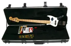 ELECTRIC BASS GUITAR FENDER AMERICAN STANDARD JAZZ BASS HARD CASE 10030340 USED