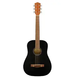 FENDER FA-15 3/4 SCALE STEEL STRING ACOUSTIC GUITAR WITH GIG BAG, BLACK
