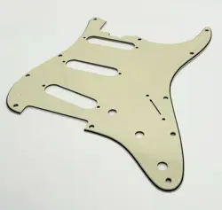 CREAM GUITAR PICKGUARD UNKNOWN BRAND (POSSIBLY FENDER)