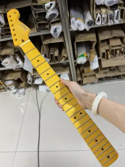 ONE-PIECE 21FRETS YELLOW MAPLE ELECTRIC GUITAR NECK MATTE FOR FENDER START BOBY