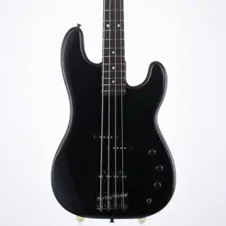FENDER JAPAN PJ-36 JAZZ BASS SPECIAL BLACK USED MAPLE NECK W/SOFT CASE