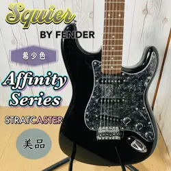 SQUIER AFFINITY STRATOCASTER ELECTRIC GUITAR RARE COLOR BY FENDER USED GOOD CON