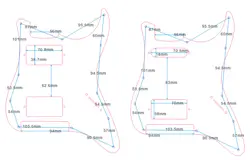 FOR FIT FENDER STRAT FLOYD ROSE TREMOLO HH/HS GUITAR PICKGUARD  1 PLY WHITE