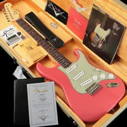 FENDER CUSTOM SHOP CUSTOM BUILT 1963 STRATOCASTER NOS FADED FIESTA RED