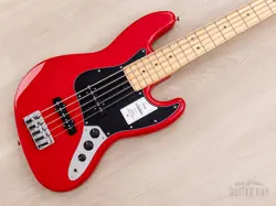 2023 FENDER HYBRID II JAZZ BASS V 5-STRING MODENA RED W/ HANGTAGS, JAPAN MIJ