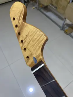 22FRETS ROSEWOOD LARGE HEADSTOCK FLAME MAPLE ELECTRIC GUITAR NECK FENDER STRAT